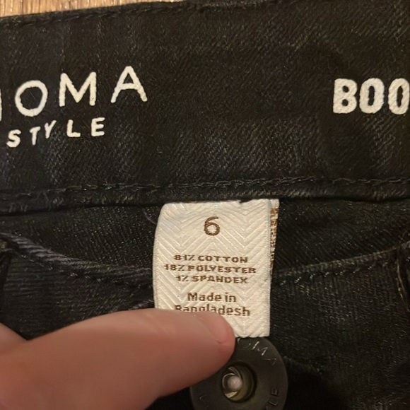 Sonoma Black Bootcut Jeans Size 6 - Picture 4 of 7